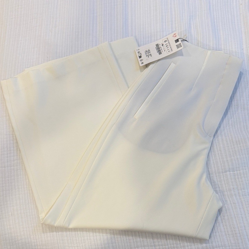 Zara white Trousers